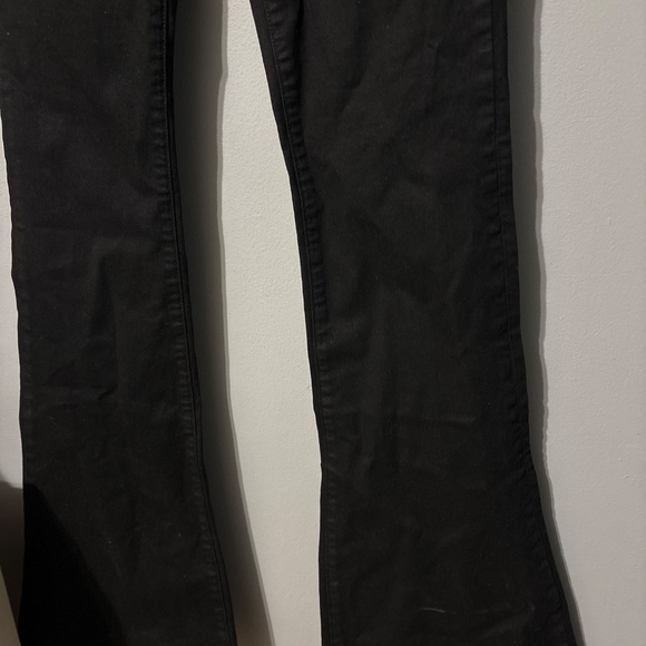 J. Brand jeans women’s size 6 size 27 black wax feel dry clean Flare - Picture 2 of 11